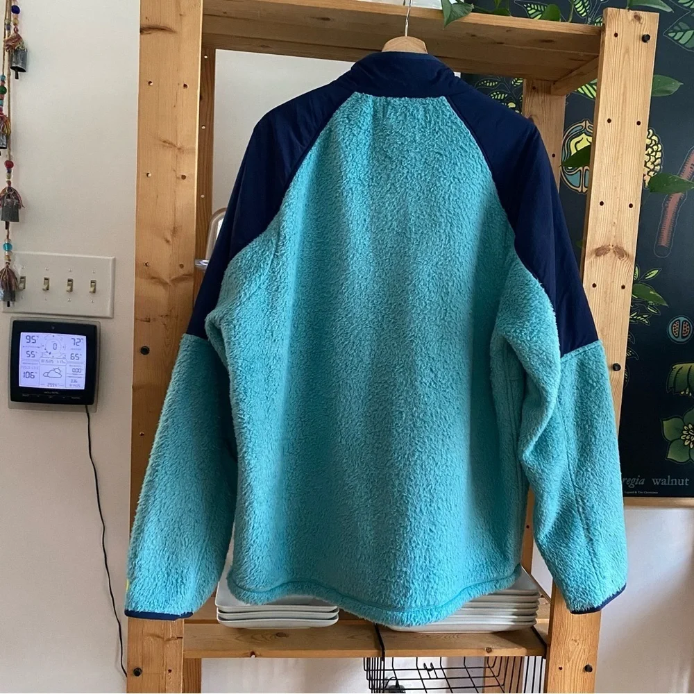 Outerknown Blue Skyline Half Zip Fleece Popover Jacket XL